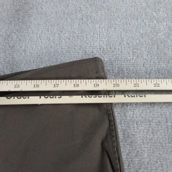 SKIMS Cotton Poplin Pants Womens Medium Brown Washed Dark Sepia Wide Leg NWT NEW - Picture 7 of 13